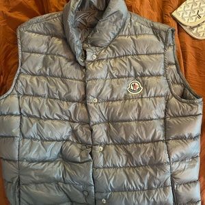 gray lightweight moncler vest